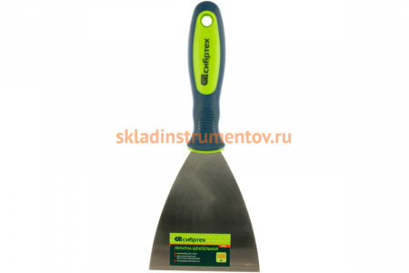 Шпательная лопатка из нержавеющей стали, 100 мм, 2-компонентная ручка СИБРТЕХ 85526