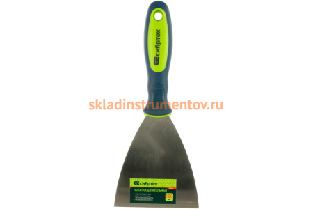 Шпательная лопатка из нержавеющей стали, 100 мм, 2-компонентная ручка СИБРТЕХ 85526