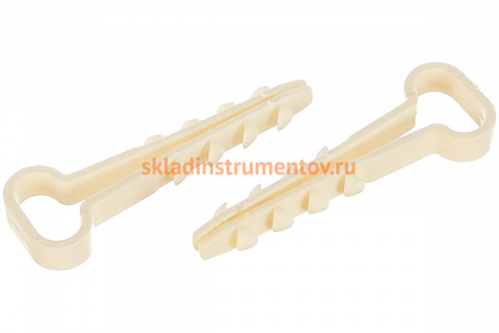 Дюбель-хомут для плоского кабеля Зубр ДХ-П, 12 мм, 100 шт, нейлоновый 30912-12