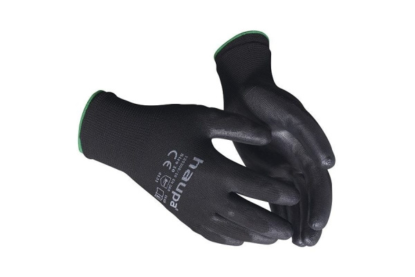 Перчатки с полиуретановым покрытием HAUPA размер 10, черные, 10 пар 120300/10-10