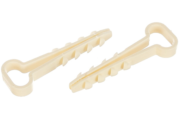 Дюбель-хомут для плоского кабеля Зубр ДХ-П, 12 мм, 100 шт, нейлоновый 30912-12