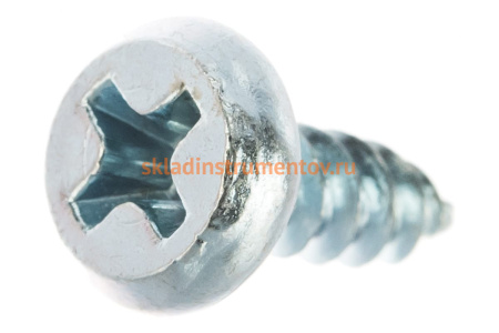 Саморезы оцинкованные по листовому металлу 1200 шт. (3,5х11 мм; PH2; ТФ1) ЗУБР 4-300121-35-11