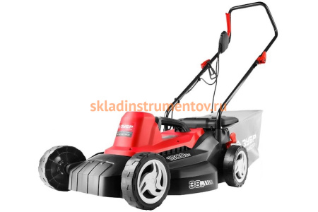 Роторная электрическая газонокосилка Зубр ЗГКЭ-38-1600