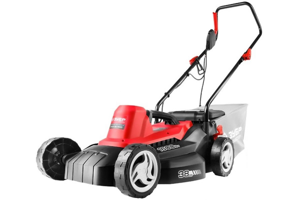 Роторная электрическая газонокосилка Зубр ЗГКЭ-38-1600