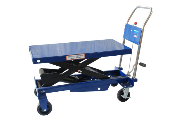 Гидравлическая платформенная тележка AE&T TJ-100 (1000 кг)