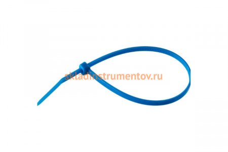 Нейлоновый хомут Зубр МАСТЕР синий, 2,5 мм x 150 мм, 100 шт 309070-25-150