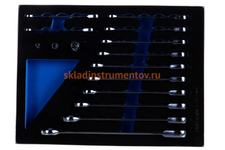 Набор трещоточных комбинированных ключей KING TONY ложемент, 15 предметов 9-10115MRV