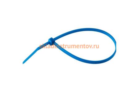 Нейлоновый хомут Зубр МАСТЕР синий, 2,5 мм x 150 мм, 100 шт 309070-25-150