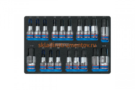 Ложемент для набора торцевых насадок 9-4129PRV, EVA KING TONY 85811232B