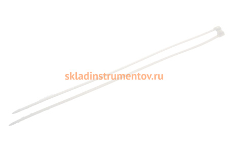Нейлоновые хомуты Зубр белые, 7.6x400 мм, 50 шт. 309010-76-400