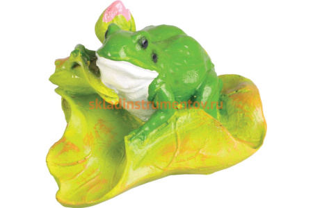 Украшение для пруда Archimedes Лягушка с цветком малая 92704