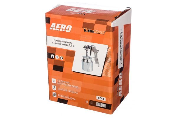 Краскораспылитель с нижним бачком Foxweld AERO 5743