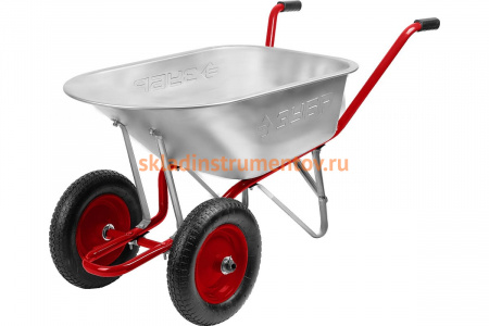 Садово-строительная двухколесная тачка Зубр Т-21 180 кг 39952