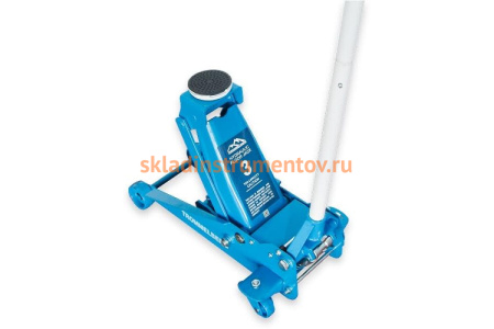 Домкрат (подкатной, гаражный, высота подъема 130/475 мм, нагрузка 3т, 2 цилиндра, кардан) Trommelberg XRD0332