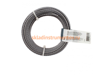 Леска для триммера квадратная витая армированная (2.4 мм; 10 м) СИБРТЕХ 961995