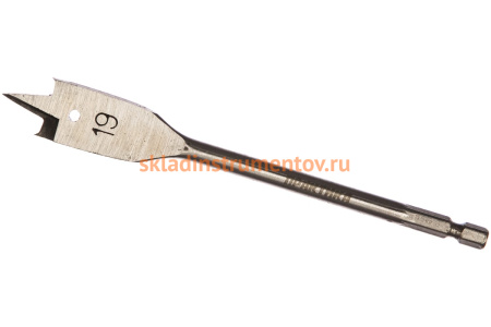 Сверло перовое по дереву (19х152 мм) ПРАКТИКА 774-030