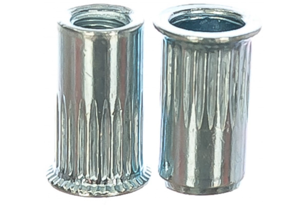 Заклепка резьбовая стальная с насечкой (50 шт; М4; уменьшенный борт) MESSER 212104S-50