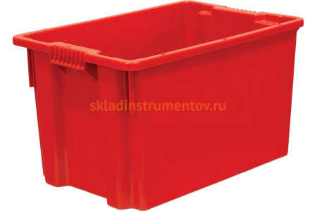 Ящик Тара.ру п/э 600х400х350 сплошной, красный 05413 Ящик Тара.ру п/э 600х400х350 сплошной, красный 05413