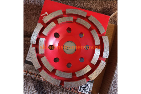 Чашка алмазная двухрядная 115 мм ЗУБР Мастер, 33376-115