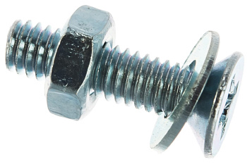 Винт ЗУБР DIN965 в комплекте с гайкой DIN934 M4 x 16 мм, 30 шт, 303456-04-016