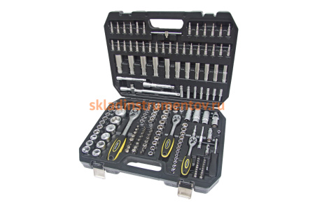 Набор инструмента ЭВРИКА 1*4"&1*2", DR, 6-гранный, 172 предмета ER-80172