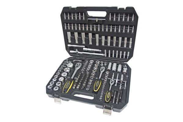 Набор инструмента ЭВРИКА 1*4"&1*2", DR, 6-гранный, 172 предмета ER-80172