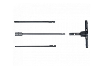 Реверсивная Т-образная отвертка AIST с набором бит 4 предмета / 800204 00-00003393