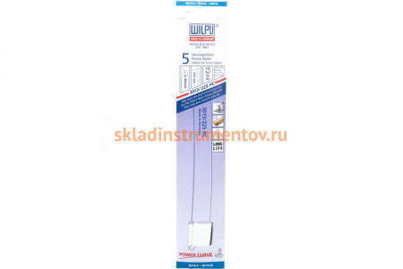 Полотно по металлу 3013/225PC (5 шт; 225х19х0.9 мм; 205 мм; 14 TPI) WILPU 1472200005