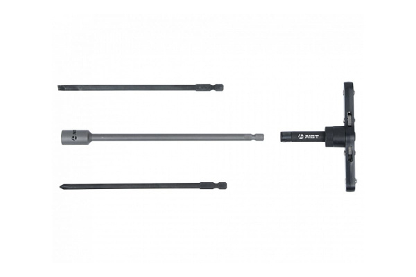 Реверсивная Т-образная отвертка AIST с набором бит 4 предмета / 800204 00-00003393