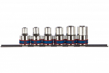 Набор торцевых головок 1/2", TORX Е-стандарт, Е10-Е20, 6шт KING TONY 4106PR