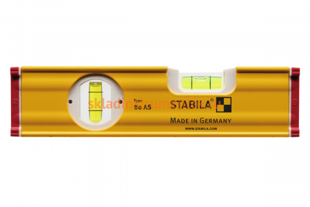 Уровень тип 80АS STABILA 20см 1верт., 1гориз.,точность 0,5мм/м 19565