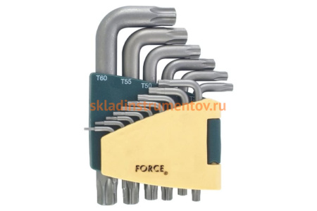 Набор удлиненных Г-образных ключей FORCE Т6-Т60 15 предметов 5151L