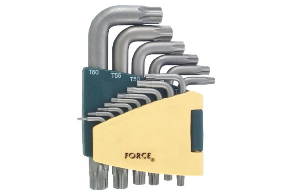 Набор удлиненных Г-образных ключей FORCE Т6-Т60 15 предметов 5151L