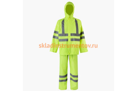 Влагозащитный костюм 2Hands повышенной видимости, лимон, L KP1HV