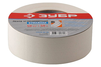 Бумажная углозащитная лента Зубр 50 мм х 50 м 12470-50-50