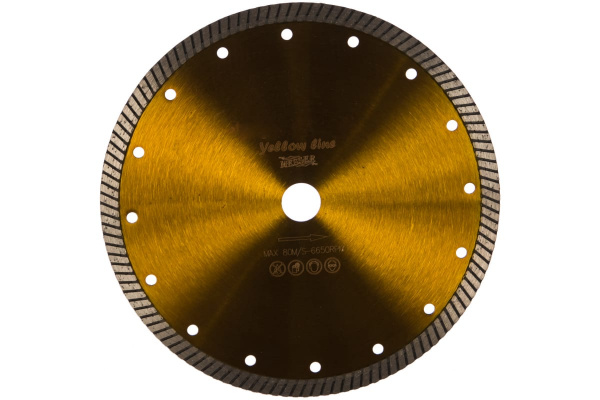 Диск алмазный турбо YL по бетону 230D-2.5T-10W-22.2 MESSER 01-36-230