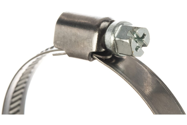 Ленточный червячный хомут 040-060мм нержавеющая сталь JTC-ZN60