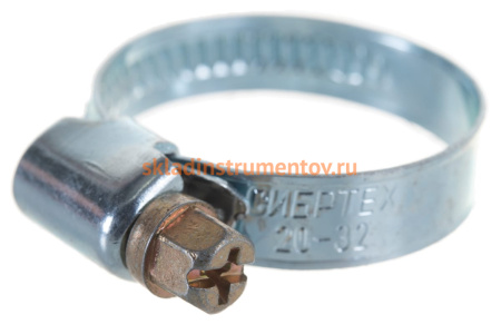 Металлический хомут СИБРТЕХ 20-32 мм 50 шт ширина 9 мм 47559