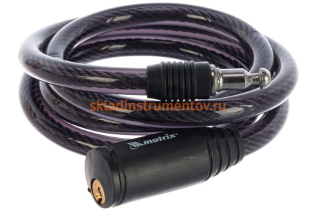 Тросовый универсальный замок MATRIX, 10 х 1200 мм 91833