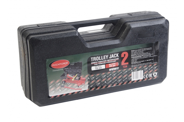 Домкрат гидравлический ROCKFORCE подкатной усиленный 2т RF-820012