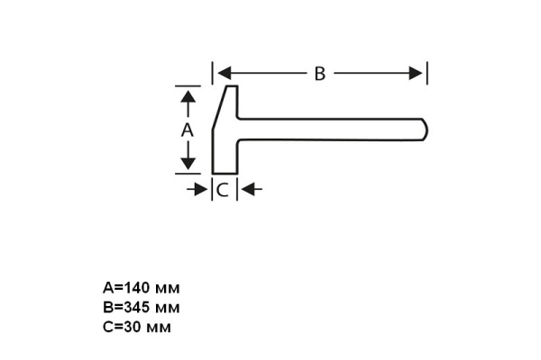 Молоток-гвоздодер Bahco 429-20