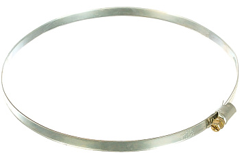 Металлические хомуты СИБРТЕХ Стандартное болтовое крепление 150-170мм 25шт/уп, ширина 9мм 47567