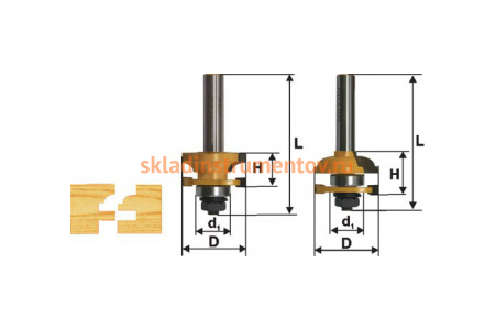 Набор фрез комбинированных рамочных (хвостовик 12 мм) Энкор 46536