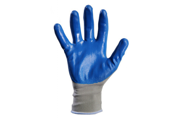 Маслобензостойкие полиэфирные перчатки с синим нитрильным покрытием СИБРТЕХ р.L 67862 Маслобензостойкие полиэфирные перчатки с синим нитрильным покрытием СИБРТЕХ р.L 67862