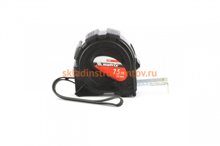 Рулетка Black 7,5 м х 25 мм MATRIX 31015