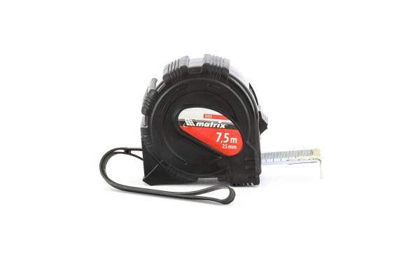 Рулетка Black 7,5 м х 25 мм MATRIX 31015