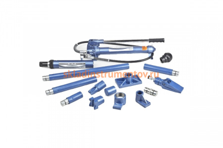 Гидравлическая растяжка STELS 10 т 16 предметов, 7 сменных насадок 51356