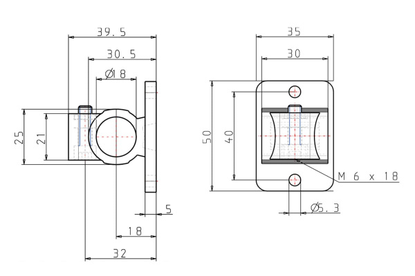 Фланцевый зажим опор KIPP K0479.18