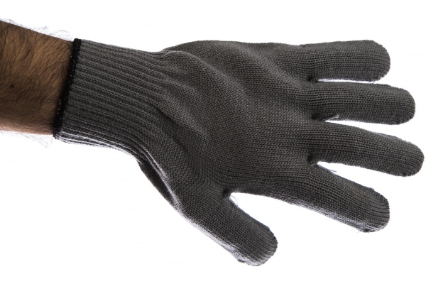 Трикотажные перчатки СИБРТЕХ, акрил, цвет серая туча, оверлок, 68652 Трикотажные перчатки СИБРТЕХ, акрил, цвет серая туча, оверлок, 68652