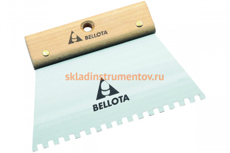 Шпатель-гребёнка Bellota зубчатая 587703